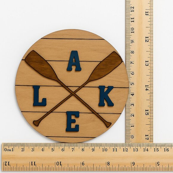 Handmade Tiered Tray Decor - Lake Life, 13 Pieces, Summer, Nautical, Beach - Picture 7 of 12